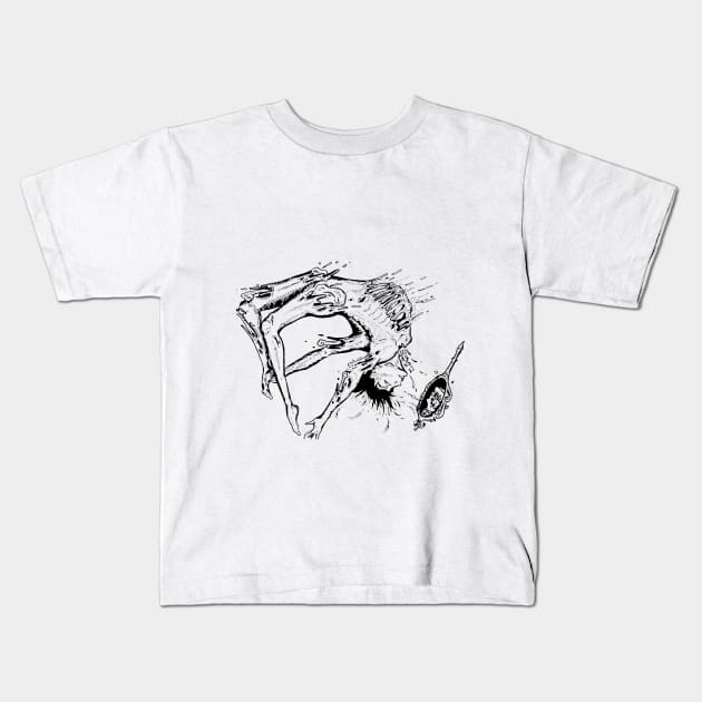 Spilled Skin Kids T-Shirt by beneathribbons